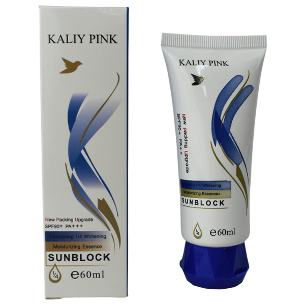 Bloqueador Solar SPF90+ PA+++ 60ml Kaliya Pink