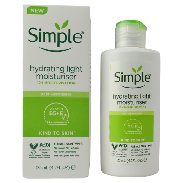 Crema Hidratante Ligera con Vitamina B5 y E Simple