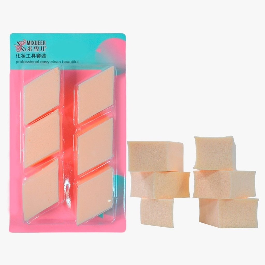 Set de 6pcs de Esponjas Mixueer