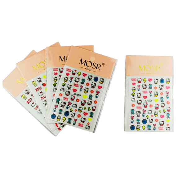 Stickers para uñas con diseño de hello kitty - MOSR