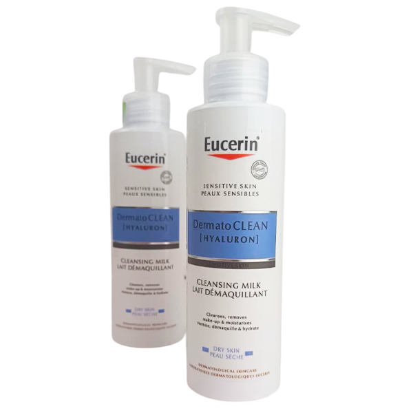 Limpiador facial desmaquillante con leche para pieles sensibles de Eucerin