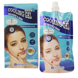 [6932511224078] Mascarilla blanqueadora con gel refrescante, hidratante de colágeno y caracol para dormir Aichun Beauty