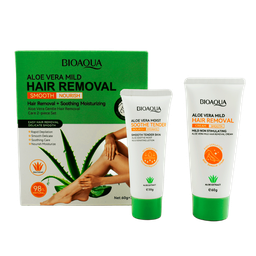 [6942349775208] Duo de cremas para depilación con extracto de aloe vera - Bioaqua